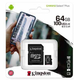 Micro SD Kingston Technology MEMKGN1890, 64 GB, Negro  MEMKGN1890  SDCS2/64GB - Hergui Musical