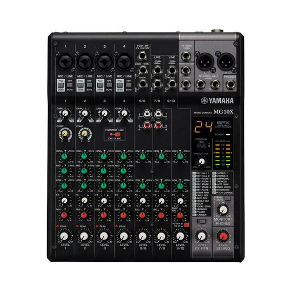 Mezcladora Análoga de  10 canales con Efectos  YAMAHA  MG-10XCV - Hergui Musical