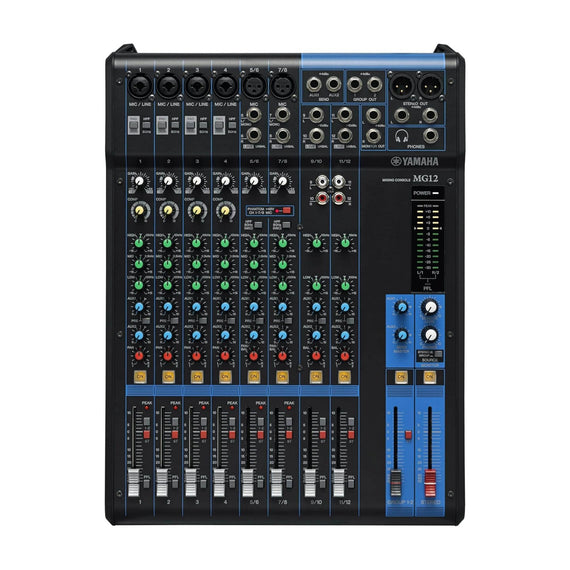MEZCLADORA ANÁLOGA DE 12 CANALES  YAMAHA   MG-12 - Hergui Musical
