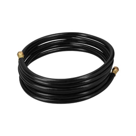 Manguera para gas, pvc negra, 3/8"x5 m, c/conexión, foset  MGAN-50 - Hergui Musical