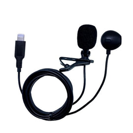 MICRÓFONO LAVALIER COMPATIBLE CON PLUG TIPO "LIGHTNING" Y AURICULAR  SOLCOR   XVKM-06 - Hergui Musical
