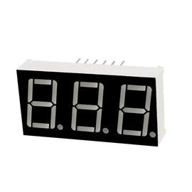 DISPLAY 7 SEGMENTOS 3 DIGITO ANODO  NEPTRONICS   NEP-MOD-740 - Hergui Musical