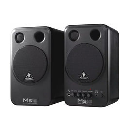 Jgo. de bafles 4" activo para monitoreo personal de alto rendimiento de 16 watts, ideal paraestudio casero, aplicaciones multimedia y monitoreo vocal y de teclados  BEHRINGER  MS16 - Hergui Musical