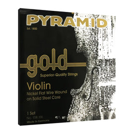 JGO. DE CUERDAS PARA VIOLIN 4/4 PYRAMID GOLD   108-100 - Hergui Musical