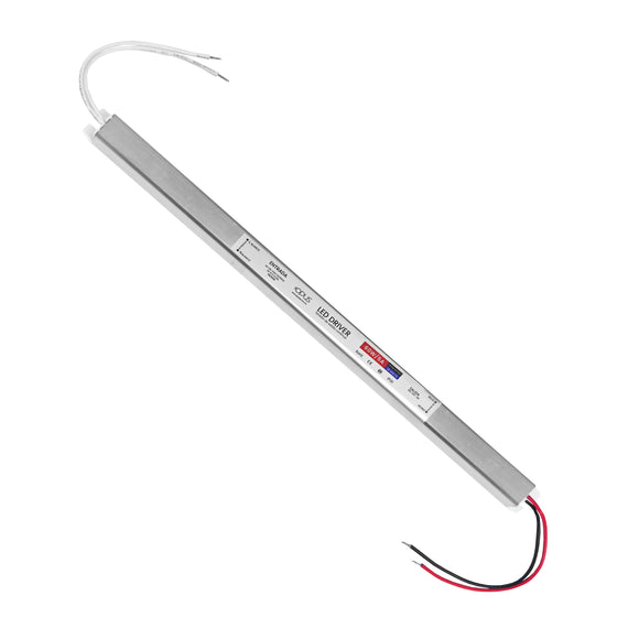 Fuente Ultra Slim 12v 5A /60w, Entrada 100v/240v, Medida: 33.8cm x 1.75cm  OPUS  OPSM-DY307 - Hergui Musical