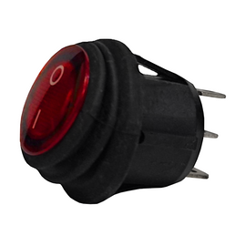 SWITCH BALANCÍN CON PILOTO 3 PATAS 6A 250v / 10A 125v  RADOX   835-049 - Hergui Musical