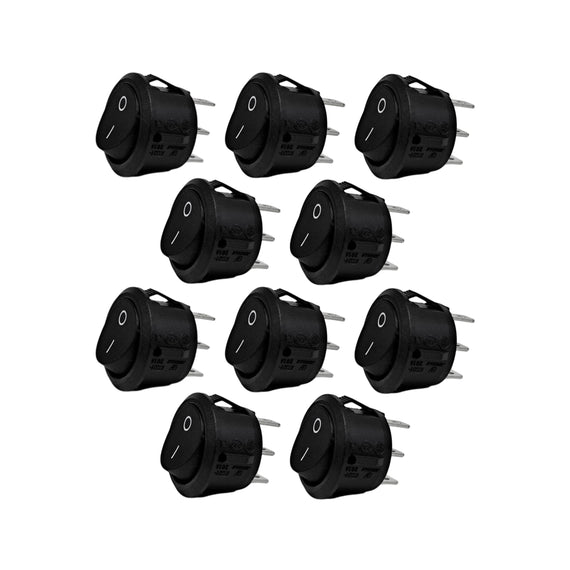 Paquete de 10 Pzas. de SWITCH BALANCÍN 3 PATAS 6A 250v / 10A 125v  RADOX   835-164(X10)