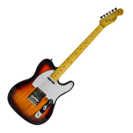 GUITARRA ELÉCTRICA TIPO TELECASTER, COLOR SUNBURST, ACABADO BRILLANTE  ROMMS   GE-T1SB - Hergui Musical