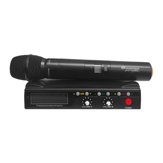 SISTEMA INLÁMBRICO DE 1 MICRÓFONO DE MANO , 1 BODY PACK, UN CANAL, SEÑAL UHF,  SOUNDTRACK   STW-31HULB - Hergui Musical