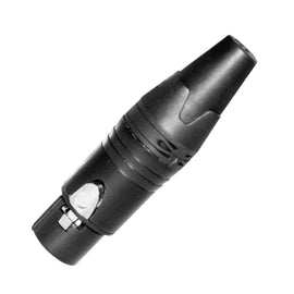 PLUG CANON HEMBRA NEGRO  SEETRONIC   SC3FXX-B - Hergui Musical