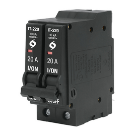 INTERRUPTOR TERMOMAGNETICO 2 POLOS 20A   VOLTECK    IT-220