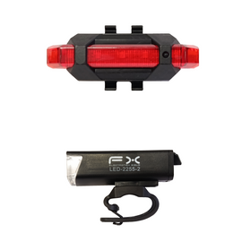 Luz delantera y trasera para bicicleta  ELECTRONICA SIGLO FX  LED-2255-2 - Hergui Musical