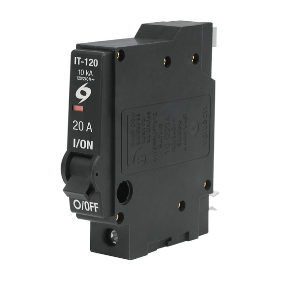 INTERRUPTOR TERMOMAGNETICO 1 POLO 20A  VOLTECK    IT-120