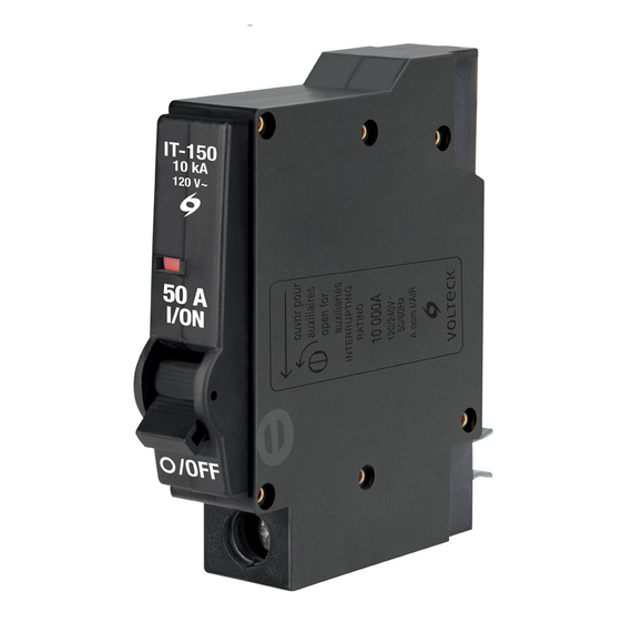 INTERRUPTOR TERMOMAGNETICO 1 POLO 50A   VOLTECK    IT-150