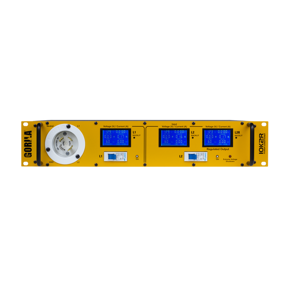 Regulador de voltage 2,000w y centro de carga de alto rendimiento  GORILA  10K2R - Hergui Musical