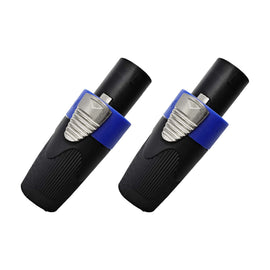 PAQ. 2 PZAS. DE PLUG SPEAKON DE PLÁSTICO CON SEGURO  RADOX   705-987(2) - Hergui Musical