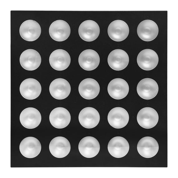 PANEL LED MATRIX  25 LEDS 10W RGBW, FRECUENCIA ESTROBOSCOPICA 30FPS  MEGALUZ SHOW  DOMINO-250 - Hergui Musical