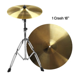 Batería de 5 Pzas., Negro Mate, soportes cromados, Incluye: SOPORTE PARA PLATILLOS, SOPORTE PARA TAROLA, PEDAL PARA BOMBO, ASIENTO Y PLATILLOS DE CONTRATIEMPO 14" y CRASH 16"  DIXON  PODSP520BMBK - Hergui Musical