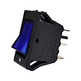 SWITCH BALANCIN CON PILOTO 3 PATAS 1P-1T AZUL   RADOX   835-061 - Hergui Musical