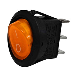 SWITCH BALANCIN C/ PIL AMARILLO 3P 13 125V  RADOX   835-098 - Hergui Musical