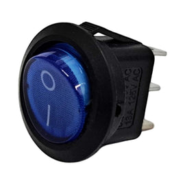 SWITCH BALANCIN CON PILOTO, AZUL 3 PATAS 13 125V  RADOX   835-099 - Hergui Musical