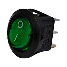 SWITCH BALANCIN C/ PIL VERDE 3P 13 125V  RADOX    835-102 - Hergui Musical