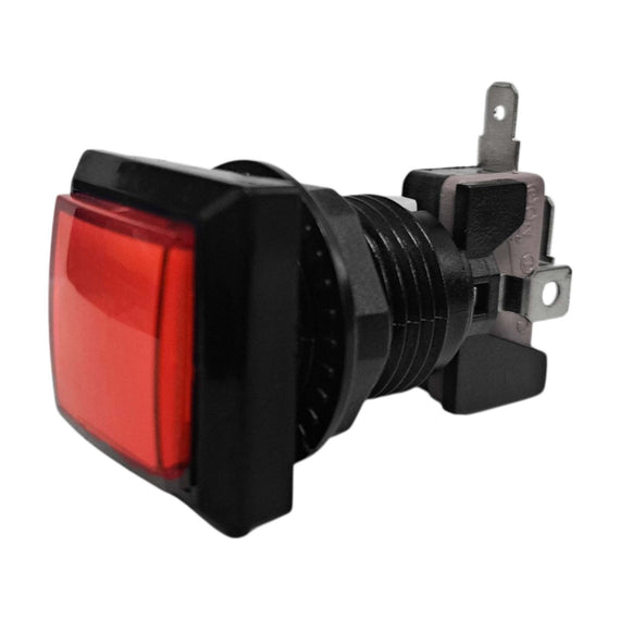 BOTÓN PARA MAQUINITA CON MICROSWITCH Y PILOTO 250v ROJO  RADOX   835-120 - Hergui Musical