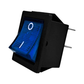 SWITCH BALANCIN CON PILOTO 4 PATAS 2P-2T AZUL  RADOX   835-128 - Hergui Musical