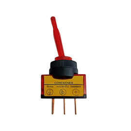 SWITCH (ON/OFF) CON PILOTO ROJO 20A 12V   RADOX   835-268 - Hergui Musical