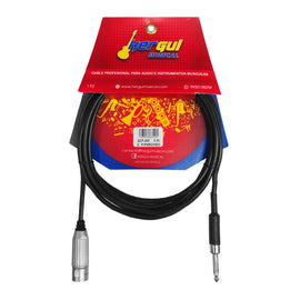 Cable 3m de plug 6.3mm macho mono a canon macho  SKY GOLD  PBK  3CP-3M - Hergui Musical