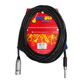 Cable 6m de plug 6.3mm macho mono a canon macho  SKY GOLD  PBK  3CP-6M - Hergui Musical
