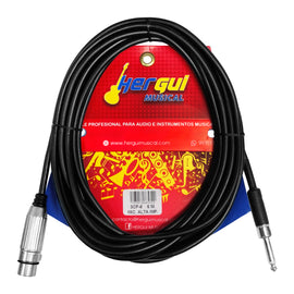 Cable 6m de plug 6.3mm macho mono a canon hembra  SKY GOLD  PBK  3CP-6 - Hergui Musical