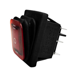SWITCH BALANCÍN DOBLE POSICIÓN  CON PILOTO 6 PATAS 16A 250v  RADOX   835-055 - Hergui Musical