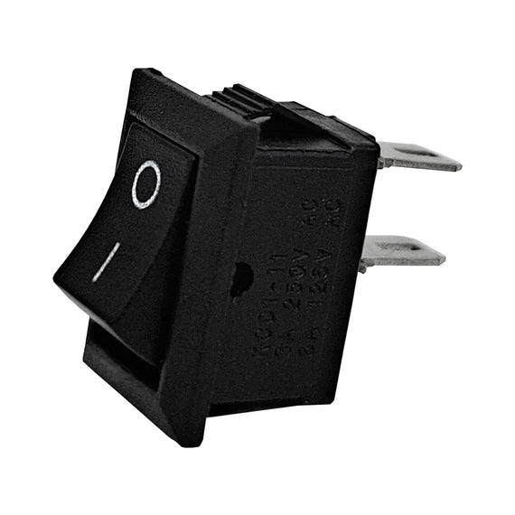 SWITCH BALANCIN MINI 1P-1T (3A 250v) (6A 125v) COLOR NEGRO  RADOX   835-064 - Hergui Musical