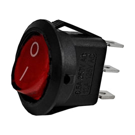 SWITCH BALANCIN C/ PIL ROJO 3P 13 125V  RADOX   835-100 - Hergui Musical