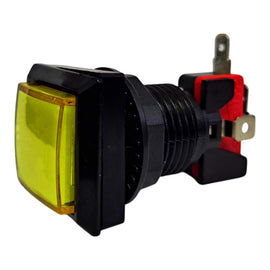 BOTÓN P/ MAQUINITA C/ MICROSWITCH Y PILOTO 250v AMARILLO  RADOX   835-118 - Hergui Musical