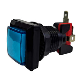 BOTÓN P/ MAQUINITA C/ MICROSWITCH Y PILOTO 250v AZUL  RADOX   835-119 - Hergui Musical
