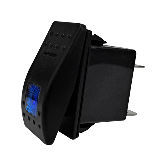 Switch 5 patas y led indicador azul, para luces auxiliares  RADOX   835-174 - Hergui Musical