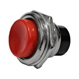 SWITCH PUSH BOTON COLOR ROJO 3A 125v  RADOX      835-308 - Hergui Musical