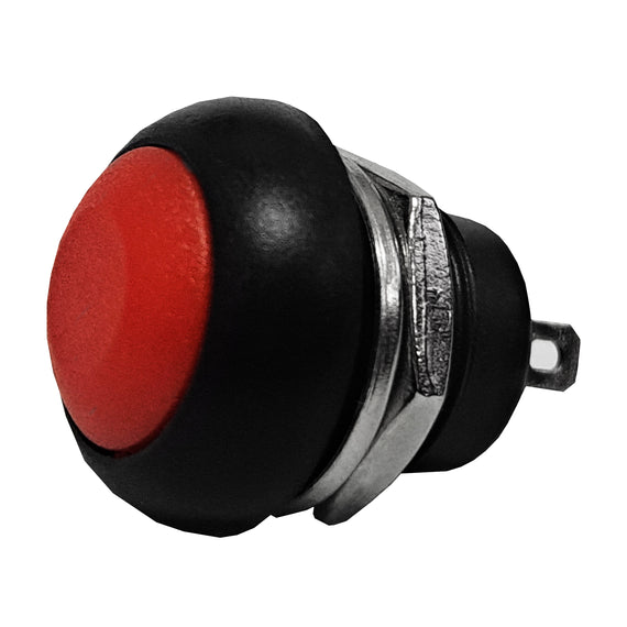 BOTON TIPO PUSH COLOR ROJO 1A 250V   RADOX   835-317 - Hergui Musical