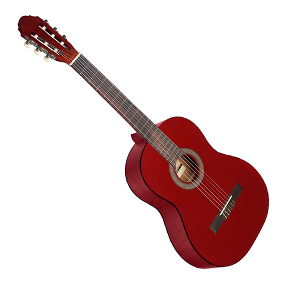 Guitarra clásica roja 4/4 con tapa de tilo  STAGG   C440-M-RED - Hergui Musical