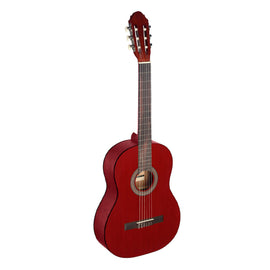 Guitarra clásica, color rojo 4/4 con tapa de tilo  STAGG   C440-M-RED - Hergui Musical
