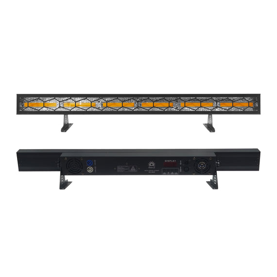 EFECTO LED DOBLE CARA, 12 BEAM LED RGBW + LED PIXEL POSTERIOR, PAN / TIL INFINITO  MEGALUZ SHOW  DECO-BAR - Hergui Musical