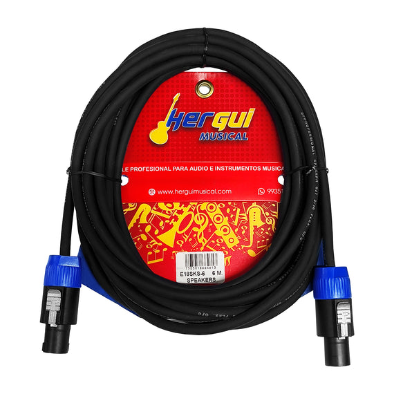 Cable 6m de Speakon macho a speakon macho  PBK EVOLUTION  E18SKS-6 - Hergui Musical
