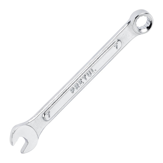 Llave combinada 7 mm x 110 mm de largo,  PRETUL   LL-2007MP - Hergui Musical