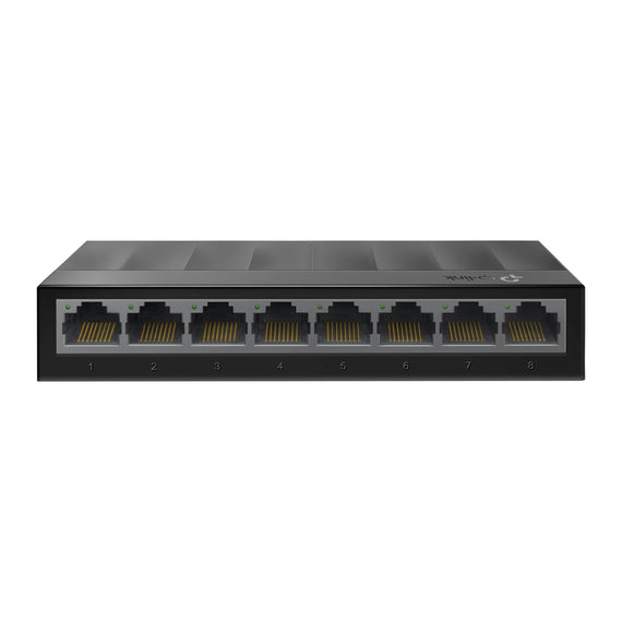 SWITCH GIGABIT DE 8 PUERTOD PARA ESCRITORIO CON TECNOLOGÍA GREEN ETHERNET PLUG AND PLAY TP-LINK LS1008G - Hergui Musical