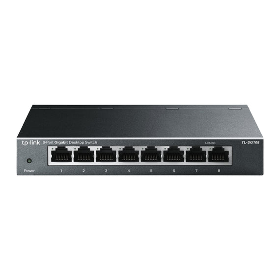 Switch TP-LINK TL-SG108, Negro, 8, 10/100/1000 Base-T(X)  TL-SG108 - Hergui Musical
