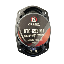 Jgo. de Bocinas Coaxial 6x9 65w Rms 130w Max KRACK KTC-692-M1 Negro  KTC-692-M1 - Hergui Musical