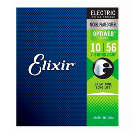 Jgo. de cuerdas Elixir para Guitarra Eléctrica (.009-.052) Nickel Plated Steel with NANOWEB Technology 7-String Super Light   ELIXIR   733132120079 - Hergui Musical