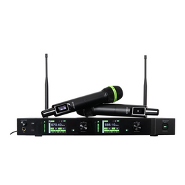Sistema doble de micrófono inalámbrico UHF  660 MHz - 690 MHz   KRIEG   KD-832 - Hergui Musical